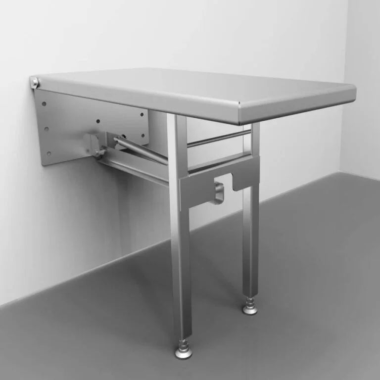 Fold Up Bench 12" x 24" x 20" tall, zinc-plated steel spring