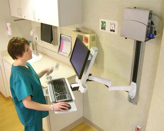 Lab Bench Mount Monitor Arm