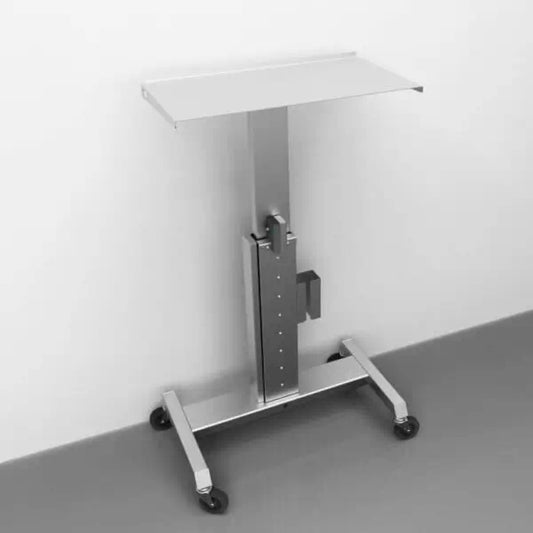 Adjustable Height Laptop Cart - 22.5” x 12.1” Tray, 28.8”–42.8” H