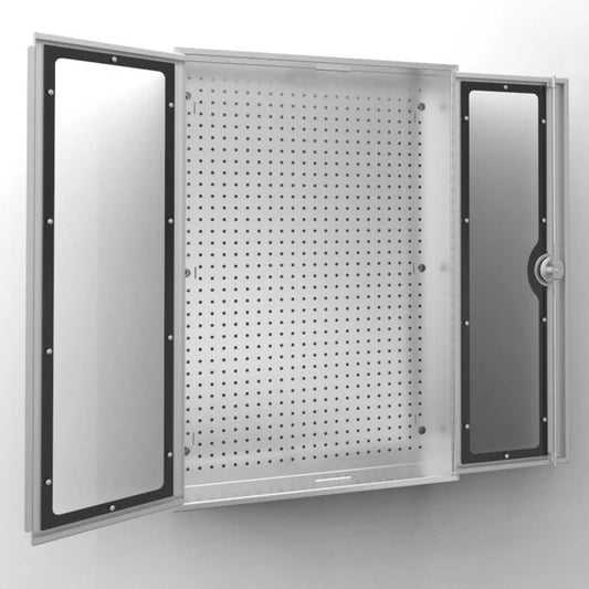 Stainless Steel Wall Mount tool box 24" x 36" x 6" deep