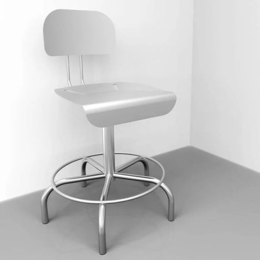 316 SS Chair, Adjustable height, adjustable back 23.0" – 29.0"