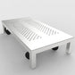 Stainless Steel Step Stool 12" x 24" x 4.8" with spring loaded casters.