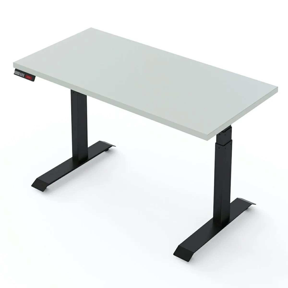 Gray Sit-to-Stand Desk