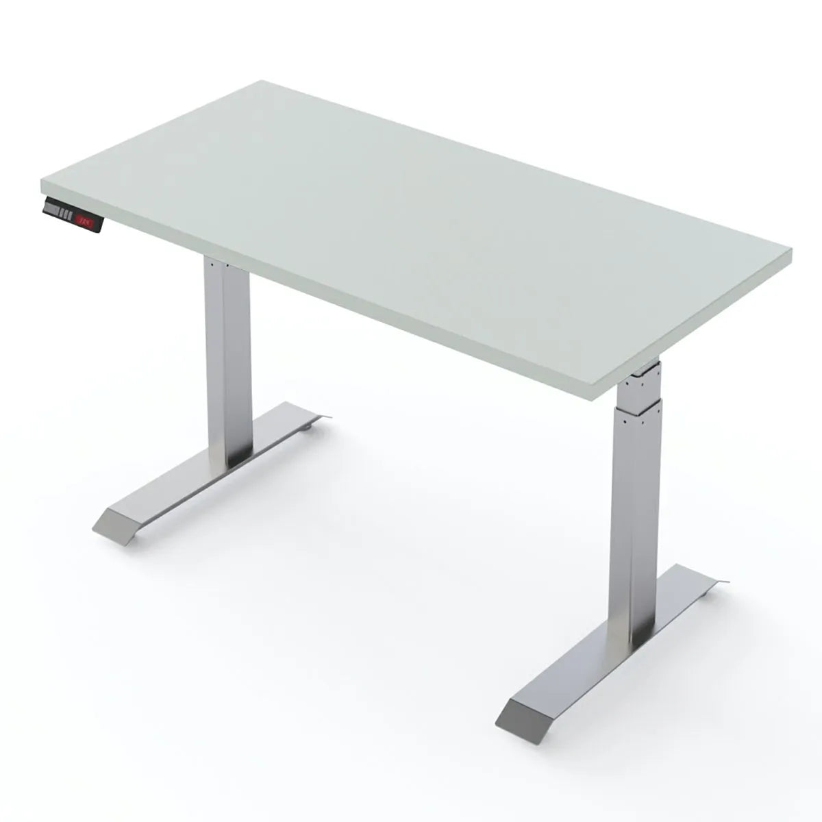 Gray Sit-to-Stand Desk