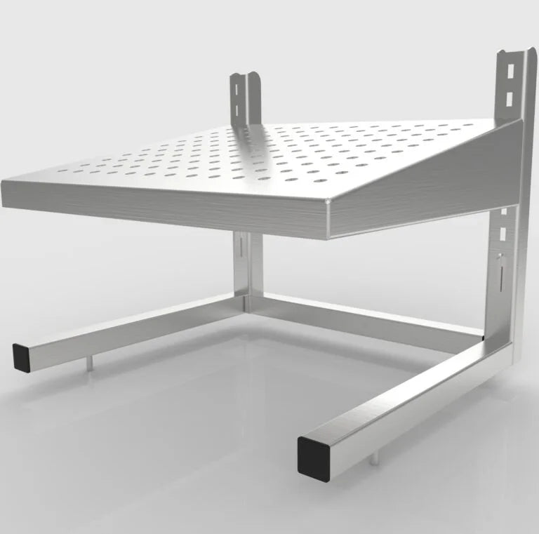 Stainless Foot Rest – 15.0" W x 13.0" D x 11.3" H