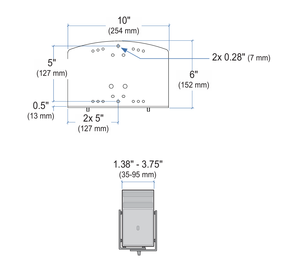 Small CPU Holder