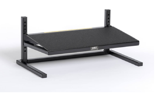 Higher footrest for lab benches and BSC