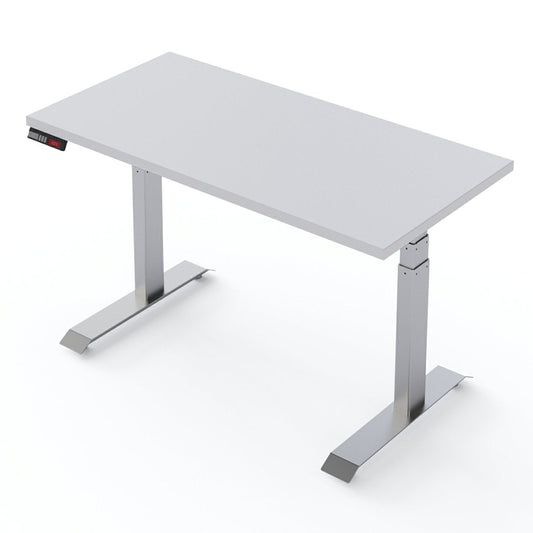 White Electric Height Adjustable Sit-to-Stand Desk